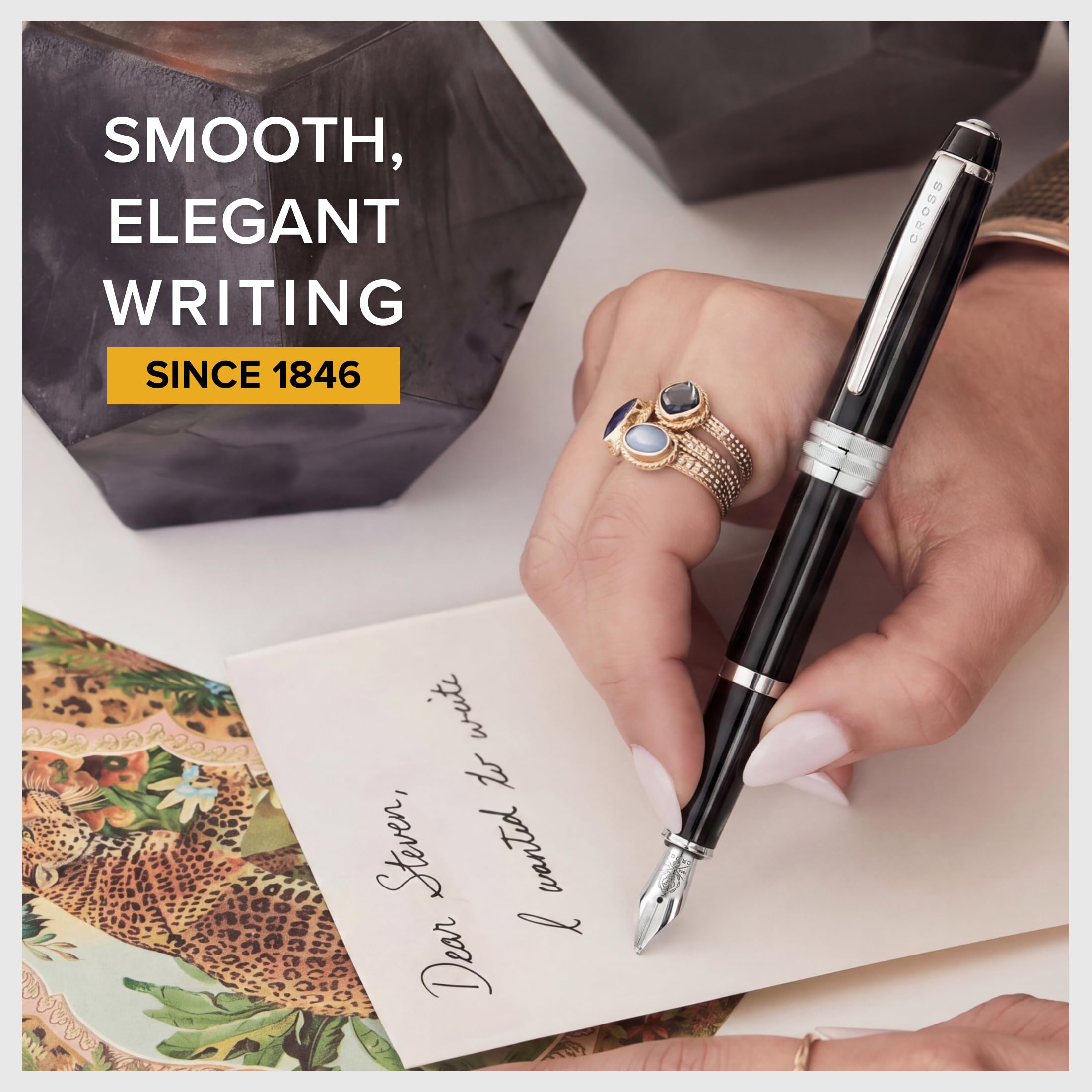 Amazon | Cross Bailey Black Lacquer Fountain Pen Gift Set incl
